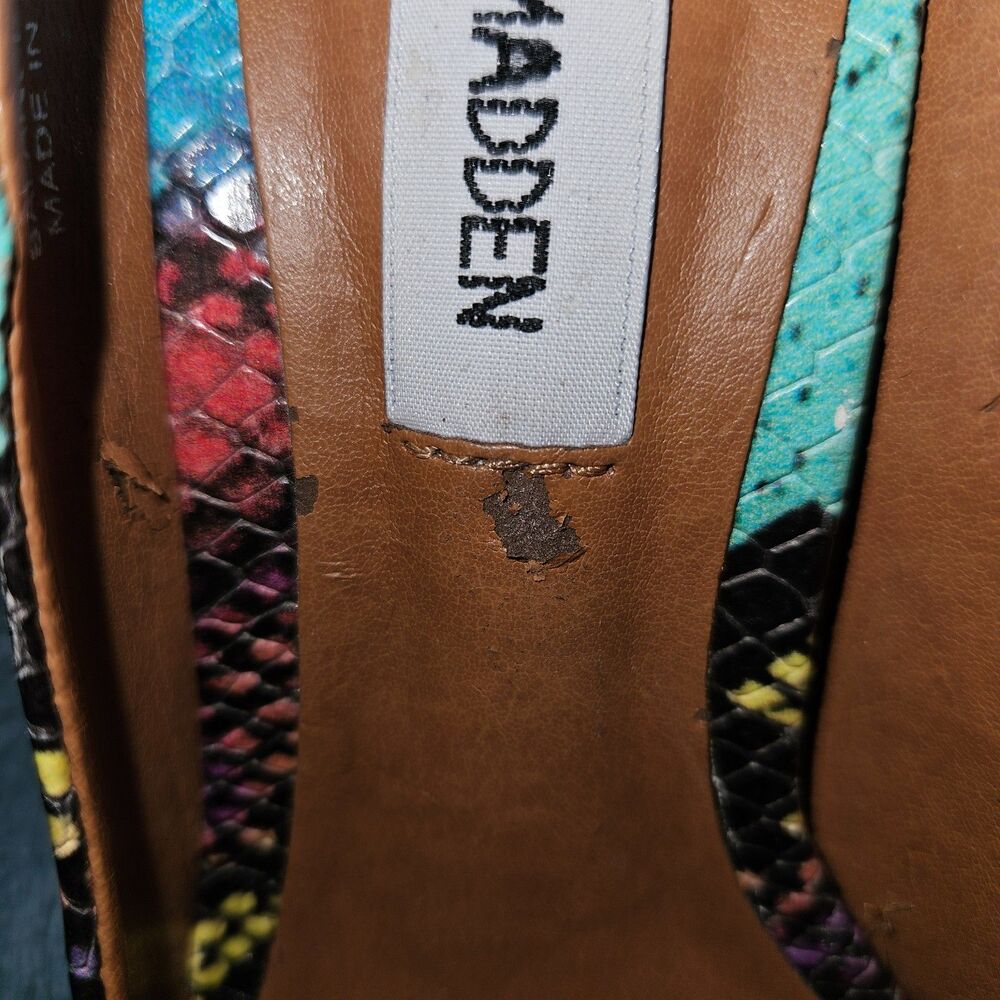STEVE MADDEN Proto Multi Snake Pointed Pumps Size 6.5M - Picture 5 of 7